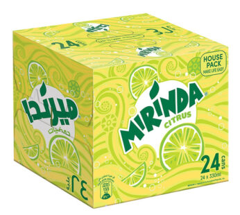 Mirinda – Citrus – 300 ML – 24 Cans (1 Full Carton) – Imported
