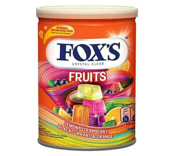 Nestle Fox’s – Crystal Clear – Fruits – Flavored Candy – Tin – 180 gm
