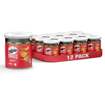 Pringles – Potato Crisps – Original – Pop & Go Stack – 40gm (x12)