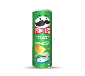 Pringles – Potato Crisps – Sour Cream & Onions – 165 GM