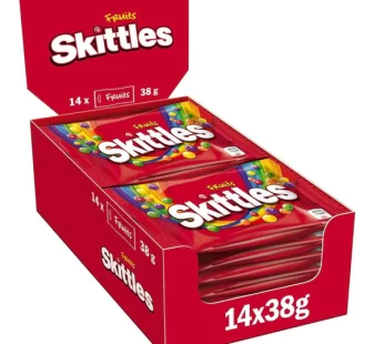 Skittles – Fruits – Chewing Candy – Box – 38g x 14