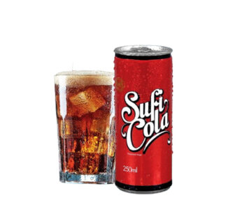 Sufi – Cola – Classic – Cola – Flavored Soft Drink – 250 ML – 12 Cans – 1 Pack