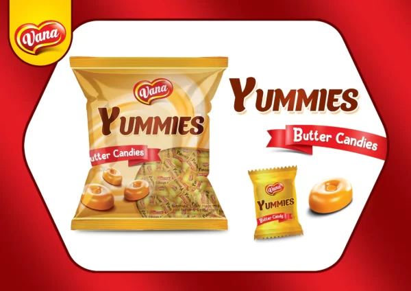 VANA - Yummies Candy - Butter (50 Pieces) - 48 CT - Image 2
