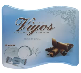Vigos – Compound Chocolate – Coconut – Tin Pack – 550g
